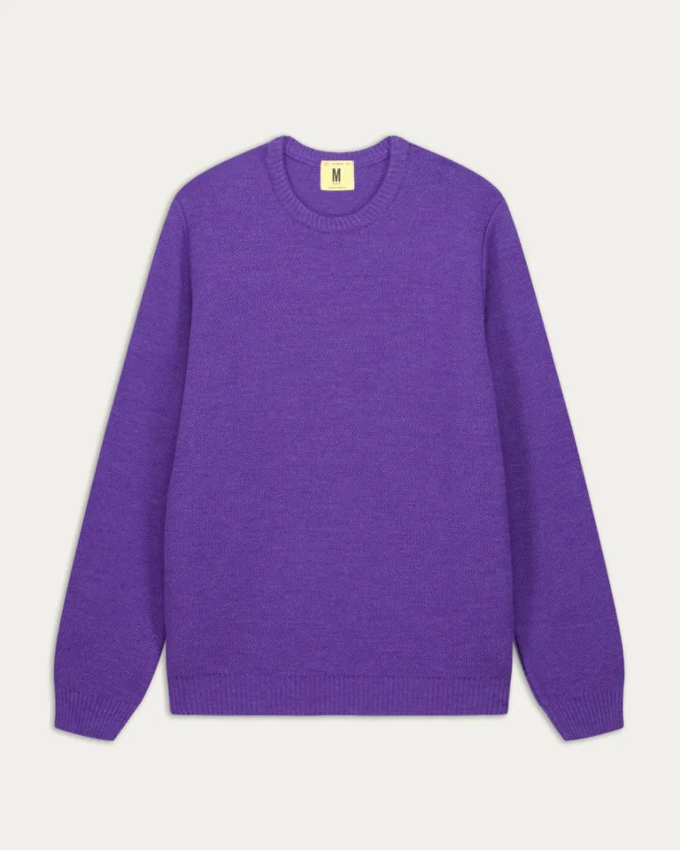Nitto Knitwear - Pull Col Rond Violet - Violet – XXL