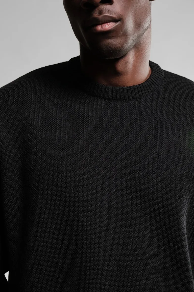 Nitto Knitwear - Pull Col Rond Youri - Noir – XXL