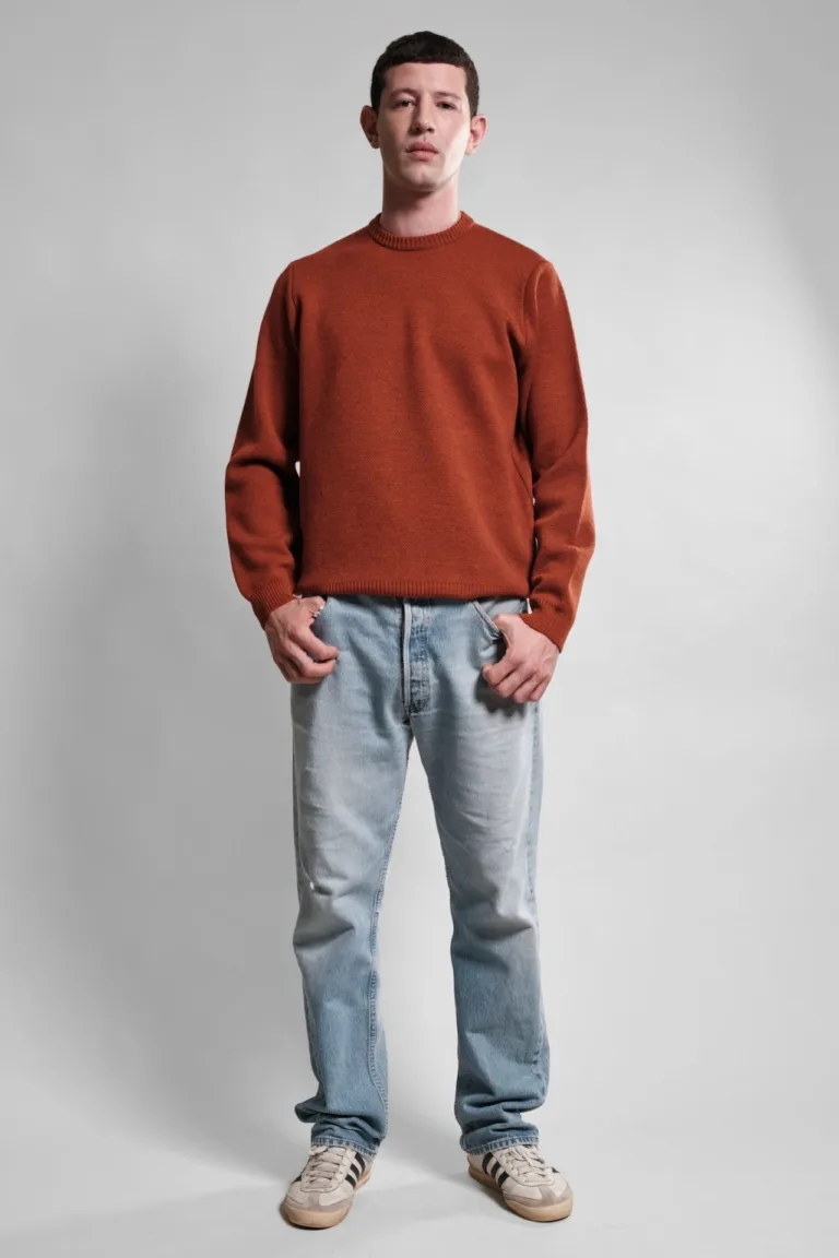 Nitto Knitwear - Pull Col Rond Youri - Orange – XXL