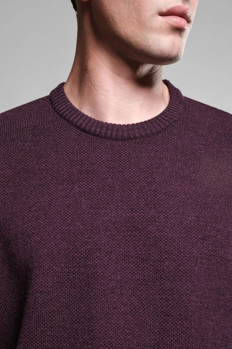 Nitto Knitwear - Pull Col Rond Youri - Prune – XXL