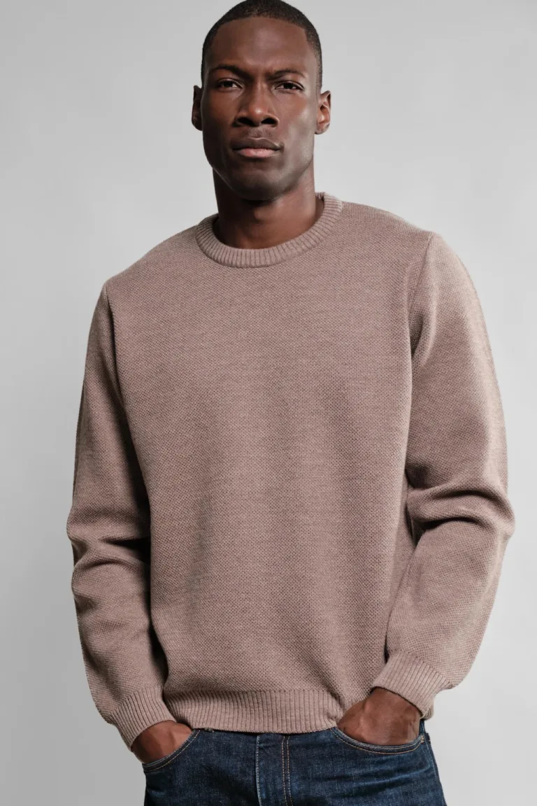 Nitto Knitwear - Pull Col Rond Youri - Taupe – XXL