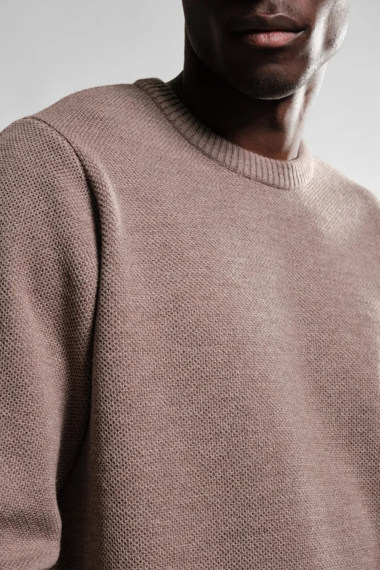 Nitto Knitwear - Pull Col Rond Youri - Taupe – XXL