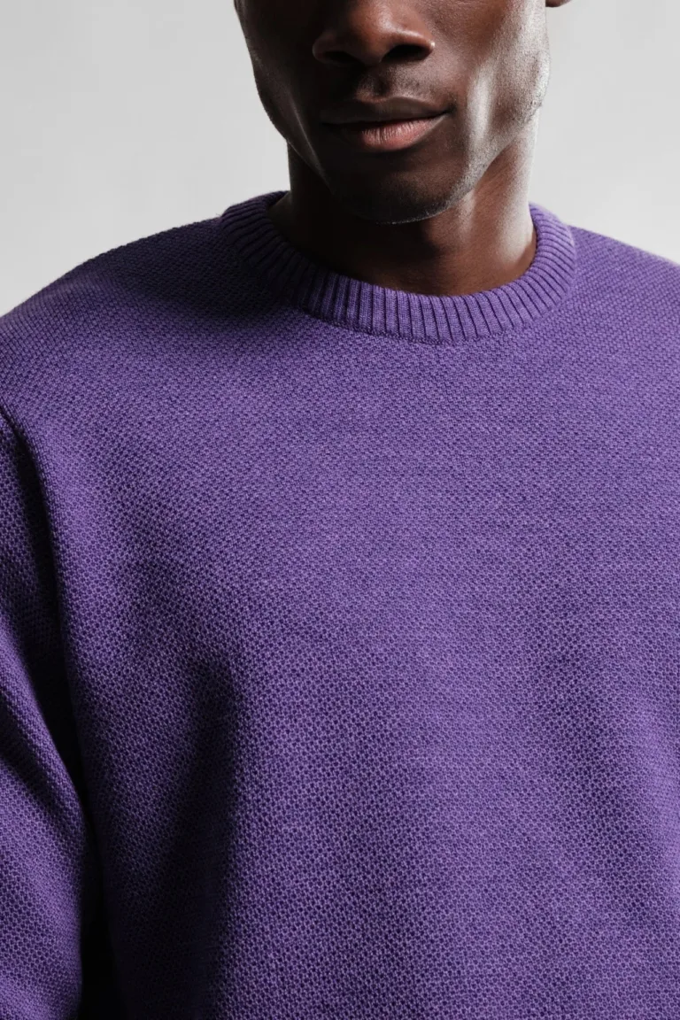 Nitto Knitwear - Pull Col Rond Violet - Violet – XXL