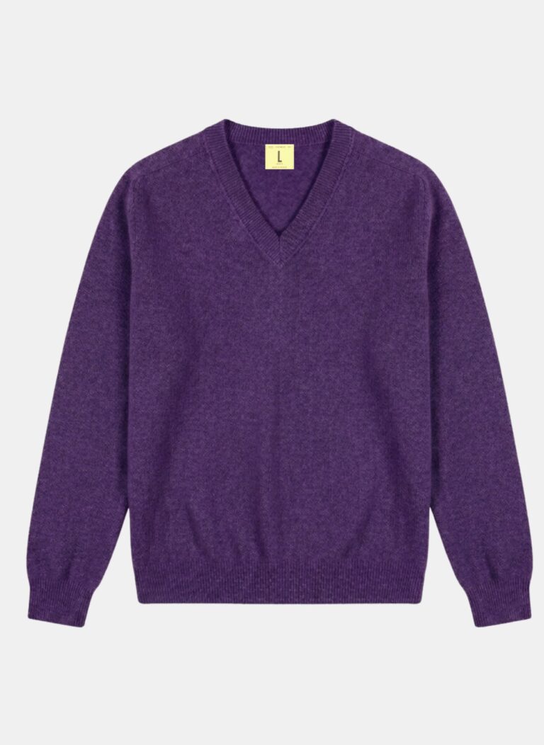 Nitto Knitwear - Pull Col V Armen - Prune – XL