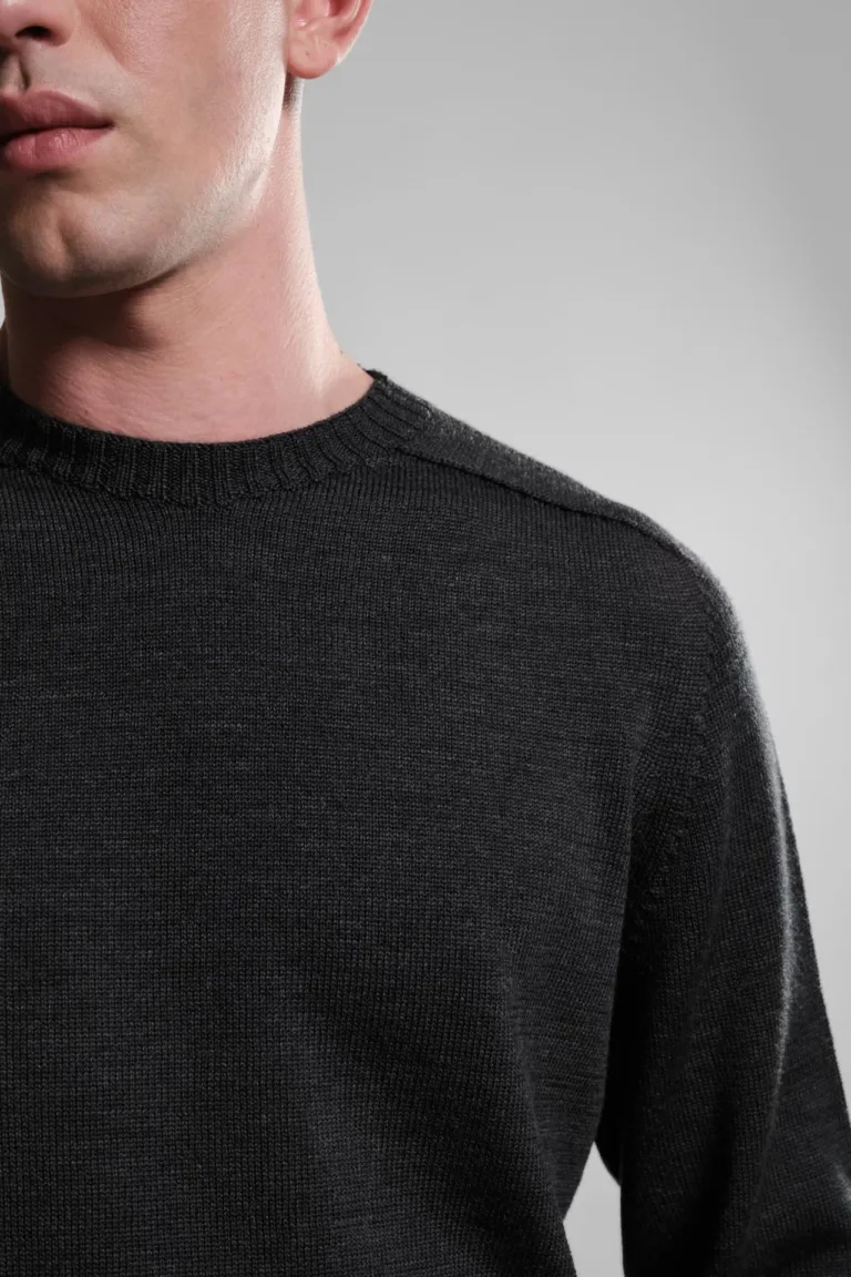 Nitto Knitwear - Pull Col Rond Aris - Anthracite – XL