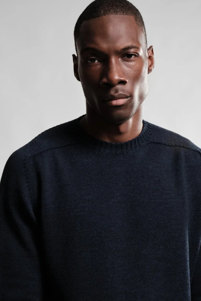 Nitto Knitwear - Pull Col Rond Aris - Marine – XXL