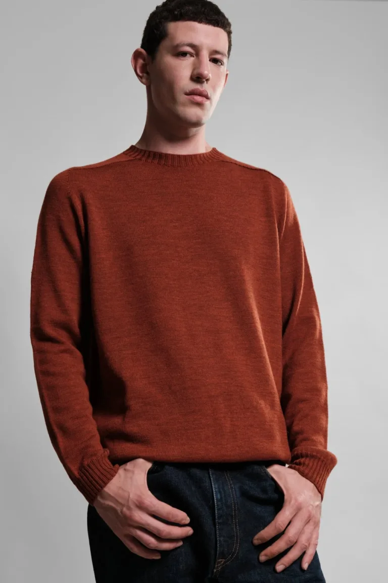 Nitto Knitwear - Pull Col Rond Aris - Orange – XL