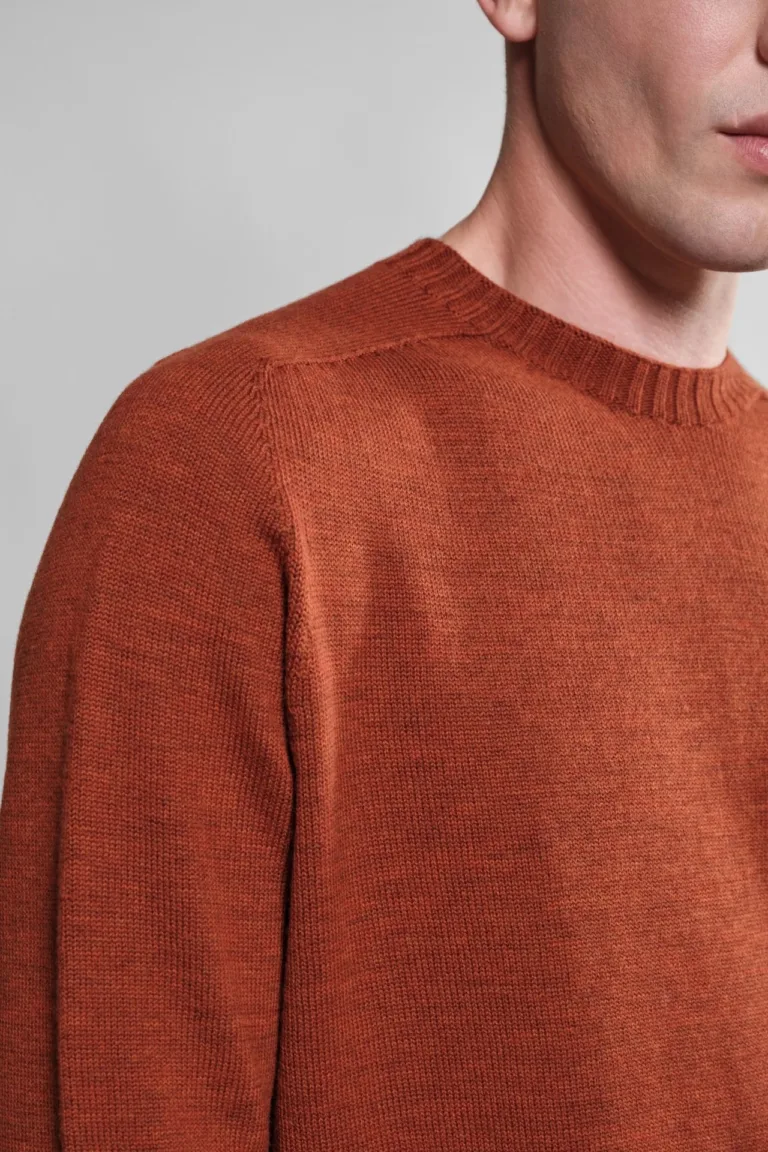 Nitto Knitwear - Pull Col Rond Aris - Orange – XL