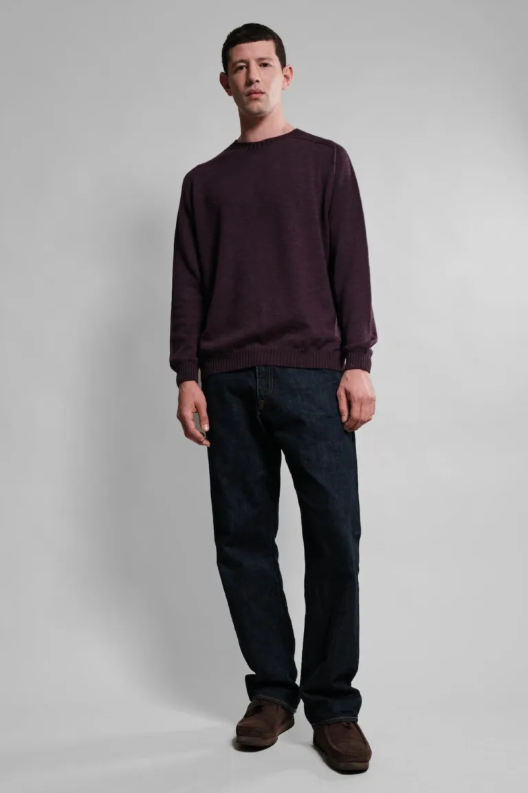 Nitto Knitwear - Pull Col Rond Aris - Prune – XXL