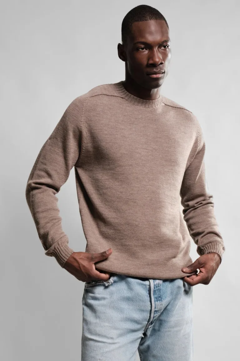Nitto Knitwear - Pull Col Rond Aris - Taupe – XL