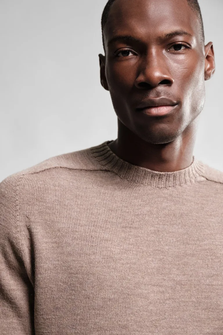 Nitto Knitwear - Pull Col Rond Aris - Taupe – XL