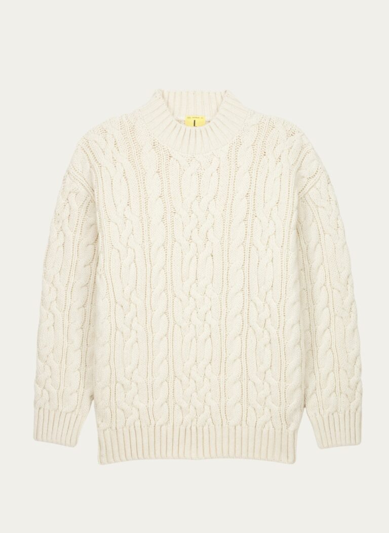 Nitto Knitwear - Pull Col Rond Ohannes - Écru – XL