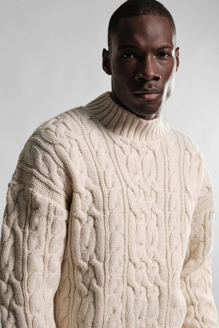 Nitto Knitwear - Pull Col Rond Ohannes - Écru – XL