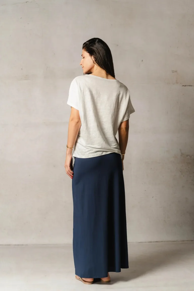 Thelma & Rose - Top chauve-souris en lin Paloma – T3 / Blanc