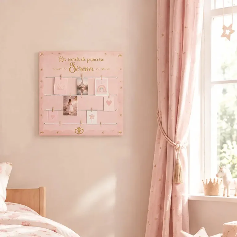 Atelier Baby’Sphère - Décoration princesse pour chambre fille – Pêle-mêle personnalisé