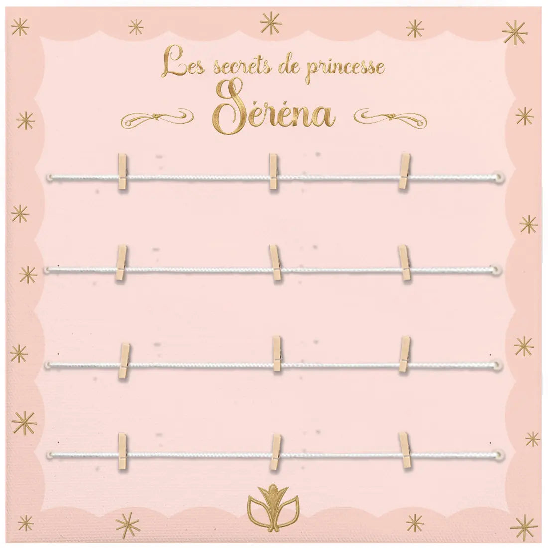 Pele mele secrets de princesse Atelier Baby’Sphère - Décoration princesse pour chambre fille – Pêle-mêle personnalisé