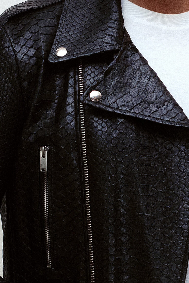 Atelier Bertrand - Blouson Biker N5 – 46 / Cerf - Perle