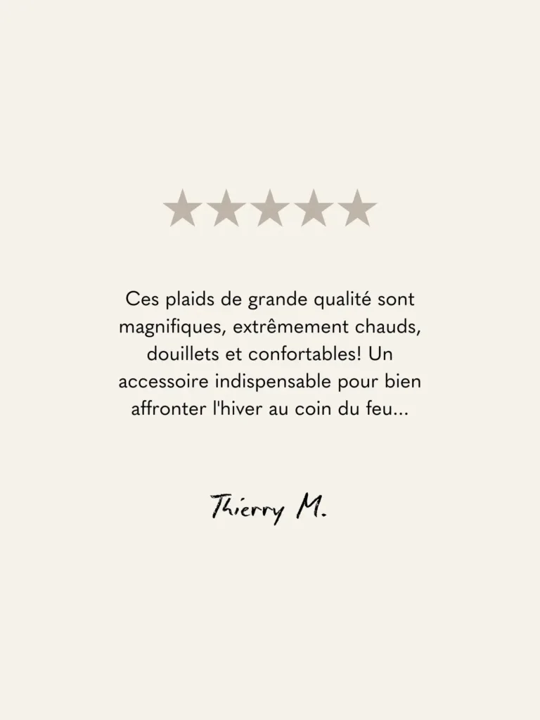 Waro - Plaid Laine Erik Noir de Velay