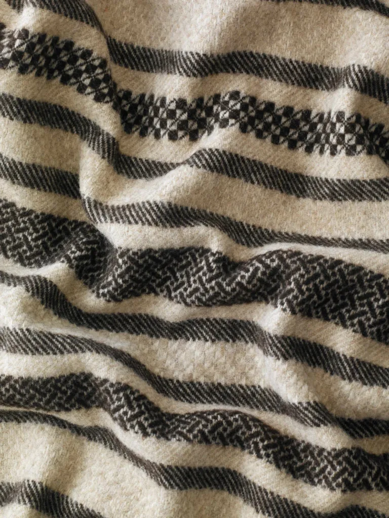 Waro - Plaid Laine Erik Noir de Velay