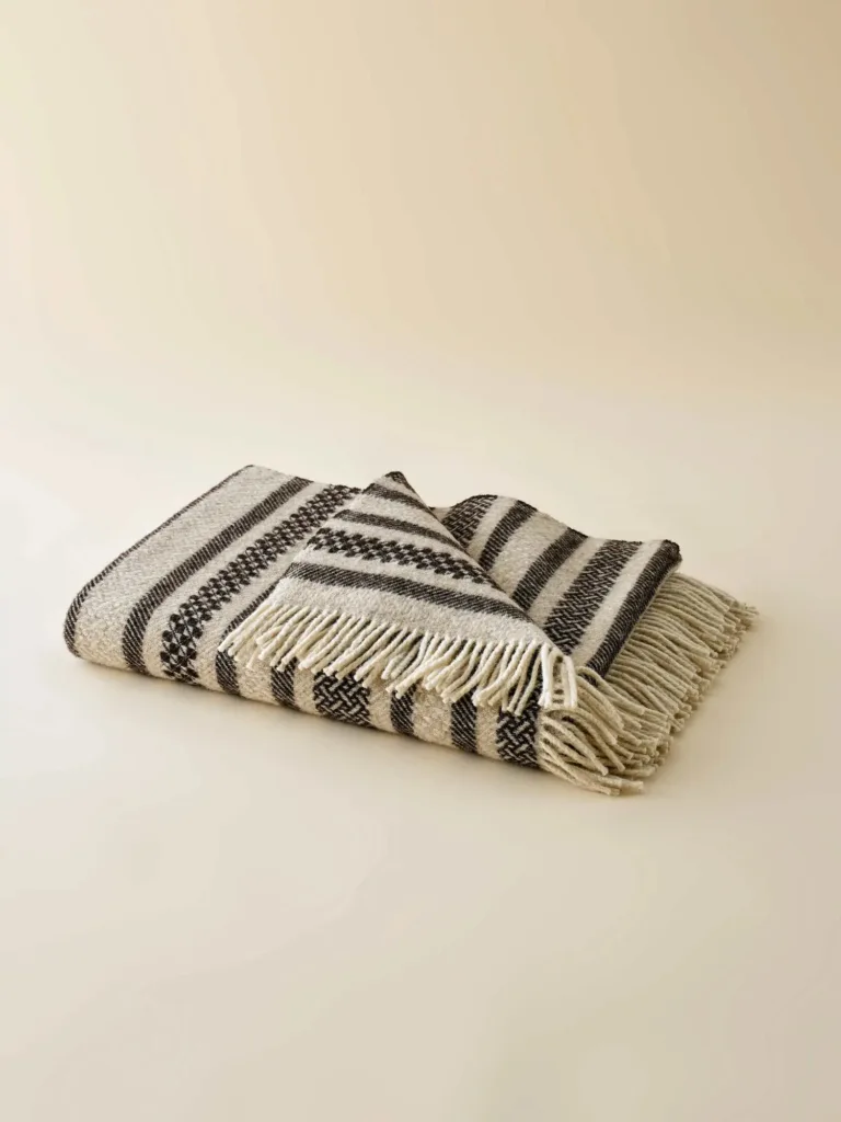 Waro - Plaid Laine Erik Noir de Velay