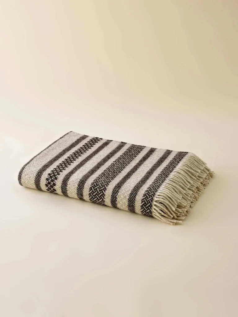 Waro - Plaid Laine Erik Noir de Velay