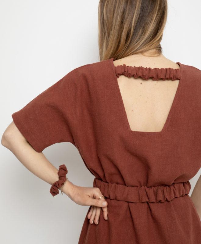 April & C. - Robe Romane - Sépia – xl