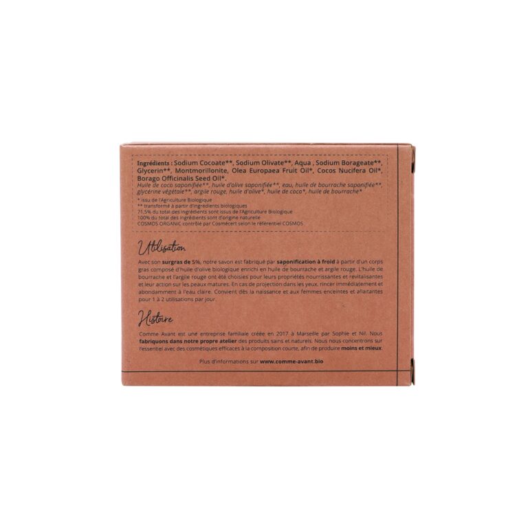 Comme Avant - Savon à l'huile de bourrache - Version 2 – 1 pain de savon - 1kg