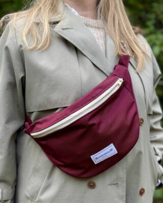 MAISON MALLOW - Sac Banane Bordeaux