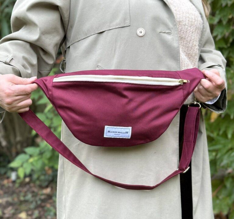 Maison Mallow - Sac Banane Bordeaux