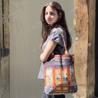 Maron Bouillie - Tote bag Paris Boulangerie Au petit Versailles du marais