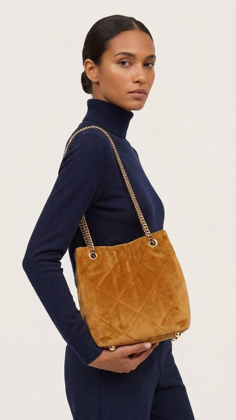 Sac seau Margot jaune moutarde Maison Mallow -