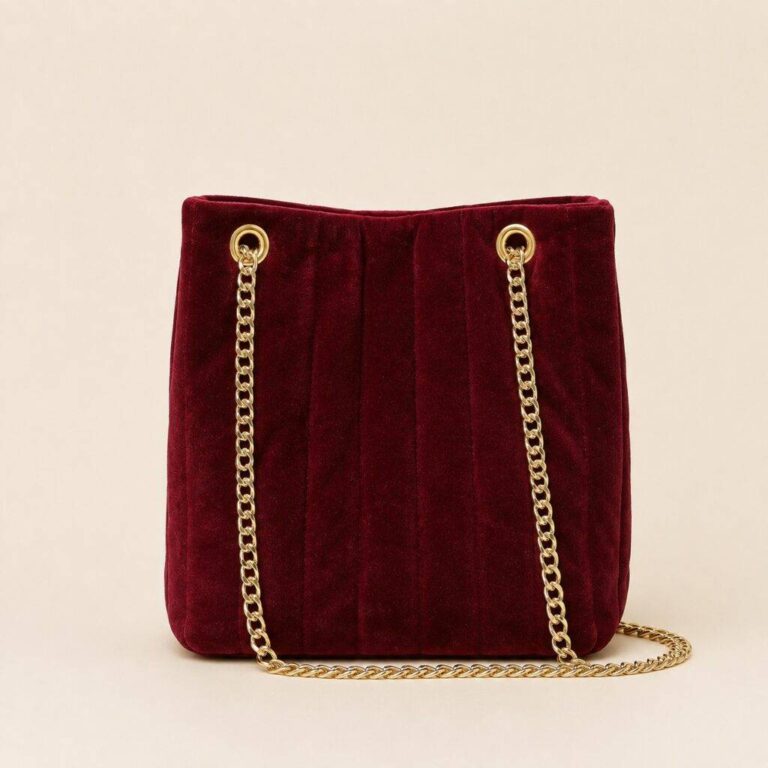 Maison Mallow - Sac Seau Margot Bordeaux