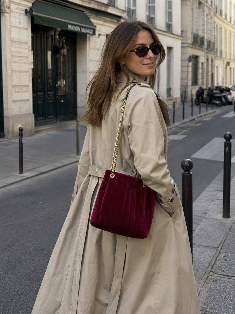 Maison Mallow - Sac Seau Margot Bordeaux