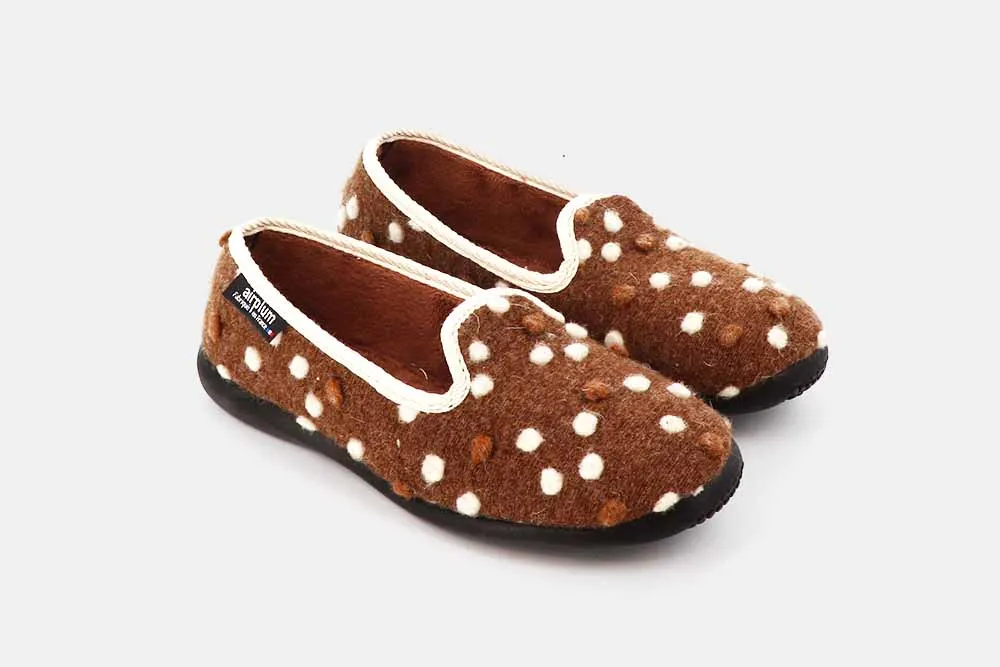 TONGO PAIRE CHARENTAISES CHIC MARRON FEMME POIS Airplum -