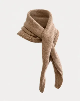 Foulard Tsoliné – Avoine Fawn par la marque Tricots Jean Marc Tricots Jean Marc - Foulard Tsoliné – Avoine Fawn