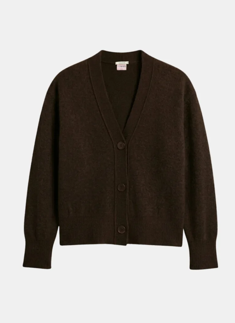 Tricots Jean Marc - Gilet Tsoliné - Marron Ebony – L
