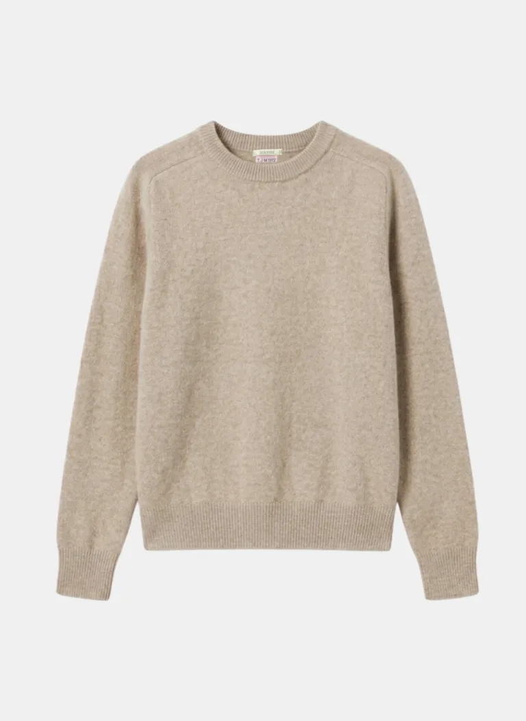Tricots Jean Marc - Pull Col Rond Tsoliné - Avoine Fawn – L