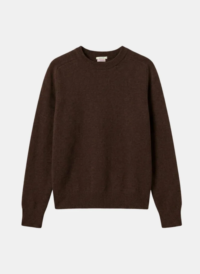 Tricots Jean Marc - Pull Col Rond Tsoliné - Marron Ebony – L