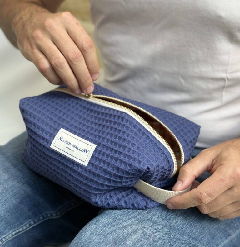 Maison Mallow - Trousse de Toilette XXL Bleu Indigo