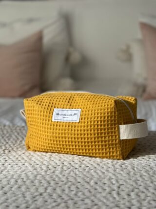 MAISON MALLOW - Trousse de Toilette Jaune Curry