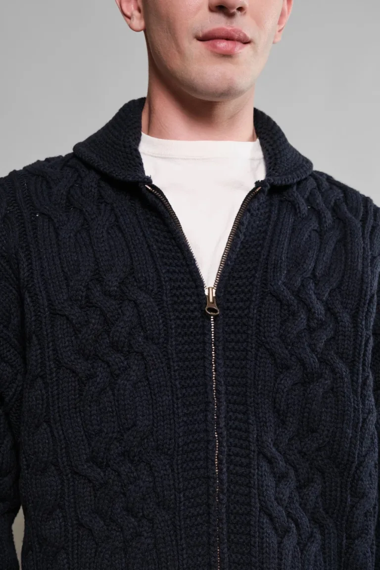 Nitto Knitwear - Veste Ohannes - Marine – XL