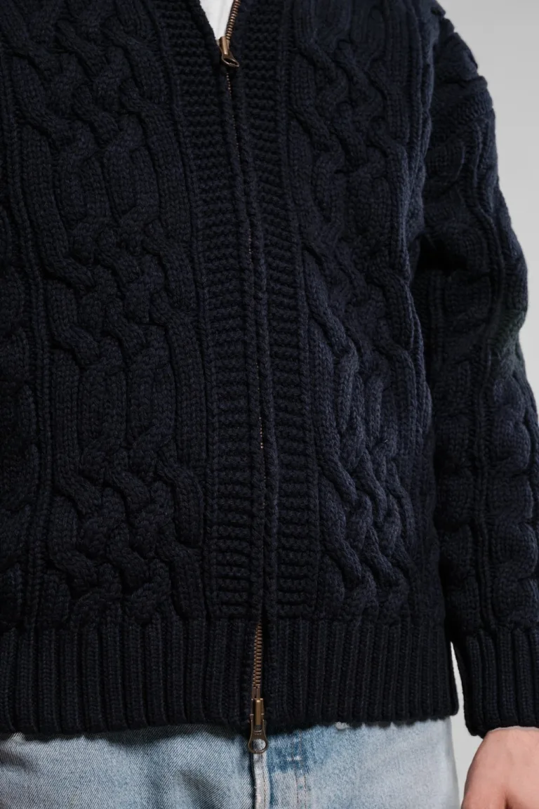Nitto Knitwear - Veste Ohannes - Marine – XL