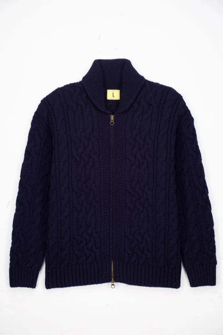 Nitto Knitwear - Veste Ohannes - Marine – XL