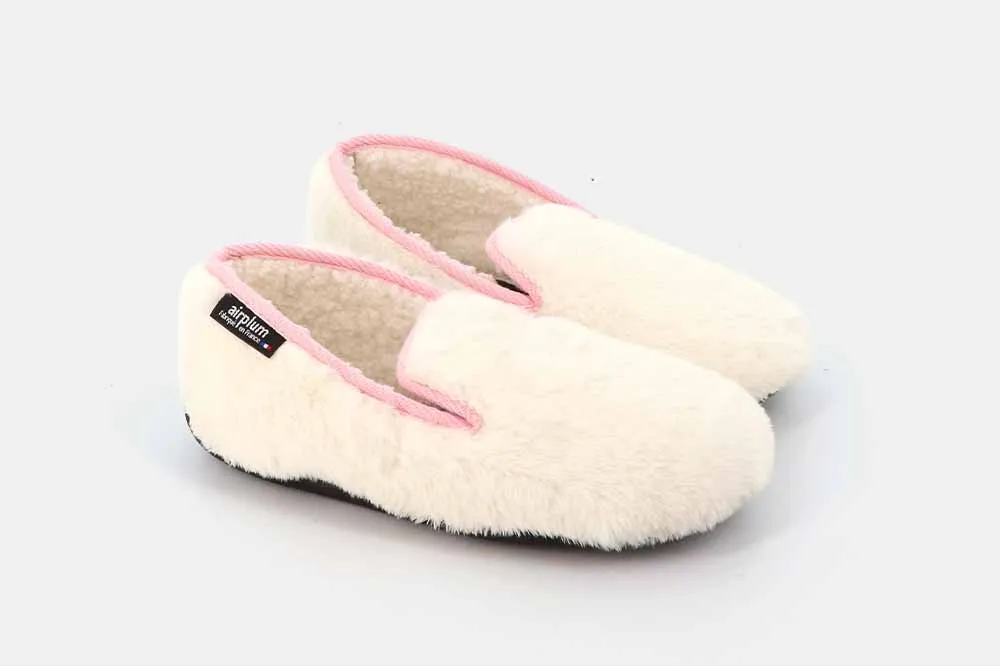 ZARA PAIRE CHARENTAISES PILOU BLANC FOURRURE ZEBRE AIRPLUM AIRFLEX Airplum -