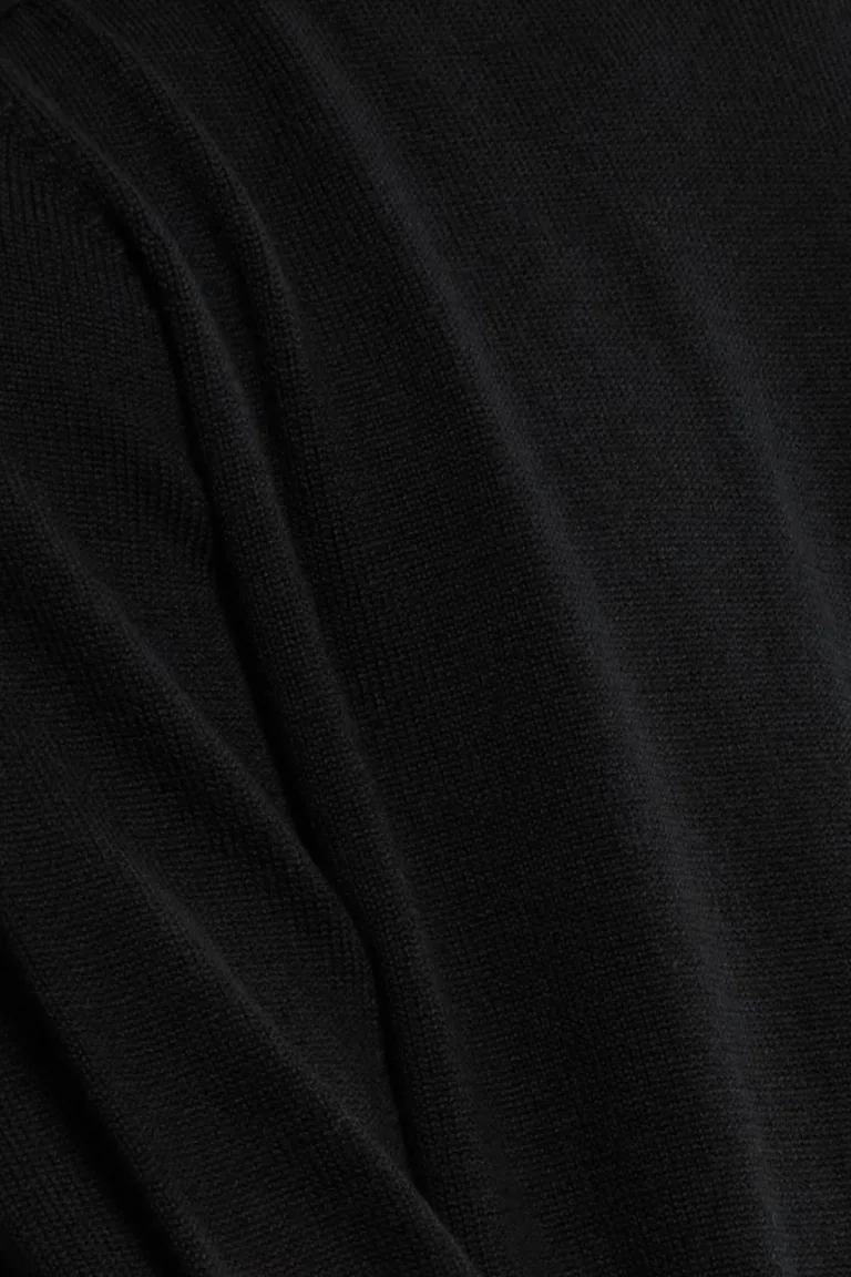 Nitto Knitwear - Pull Col Roulé Aris - Noir – XXL