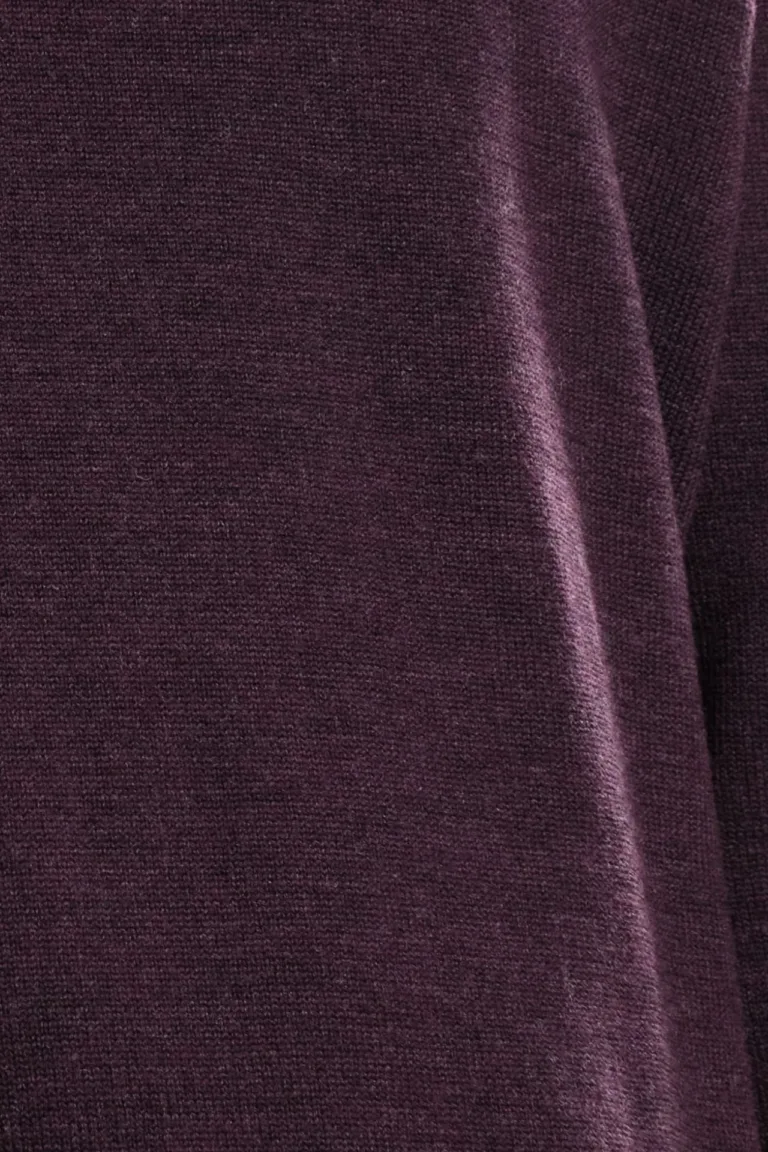 Nitto Knitwear - Pull Col Rond Aris - Prune – XXL