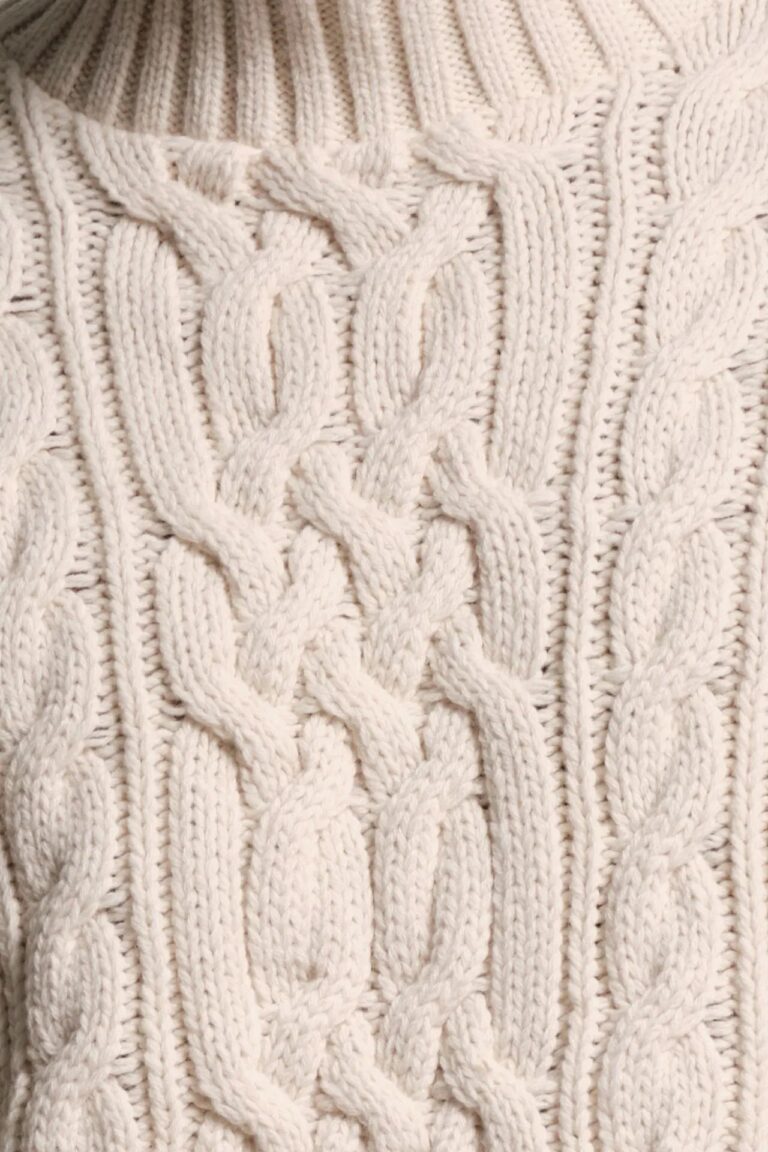Nitto Knitwear - Pull Col Rond Ohannes - Écru – XL