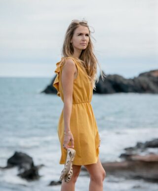 Robe Mathilde – miel par la marque April et C April et C - Robe Mathilde – miel