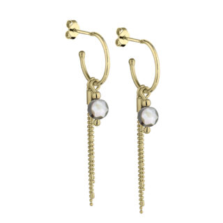 Boucles créoles Sidney Or par la marque Annah Cruz Annah Cruz - Boucles créoles Sidney Or