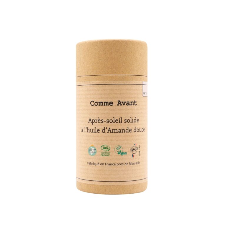 Comme Avant - Après-soleil solide à l’huile d’Amande douce - Version 2 – 1 après-soleil - 70g / Abricot & Fruit de la passion